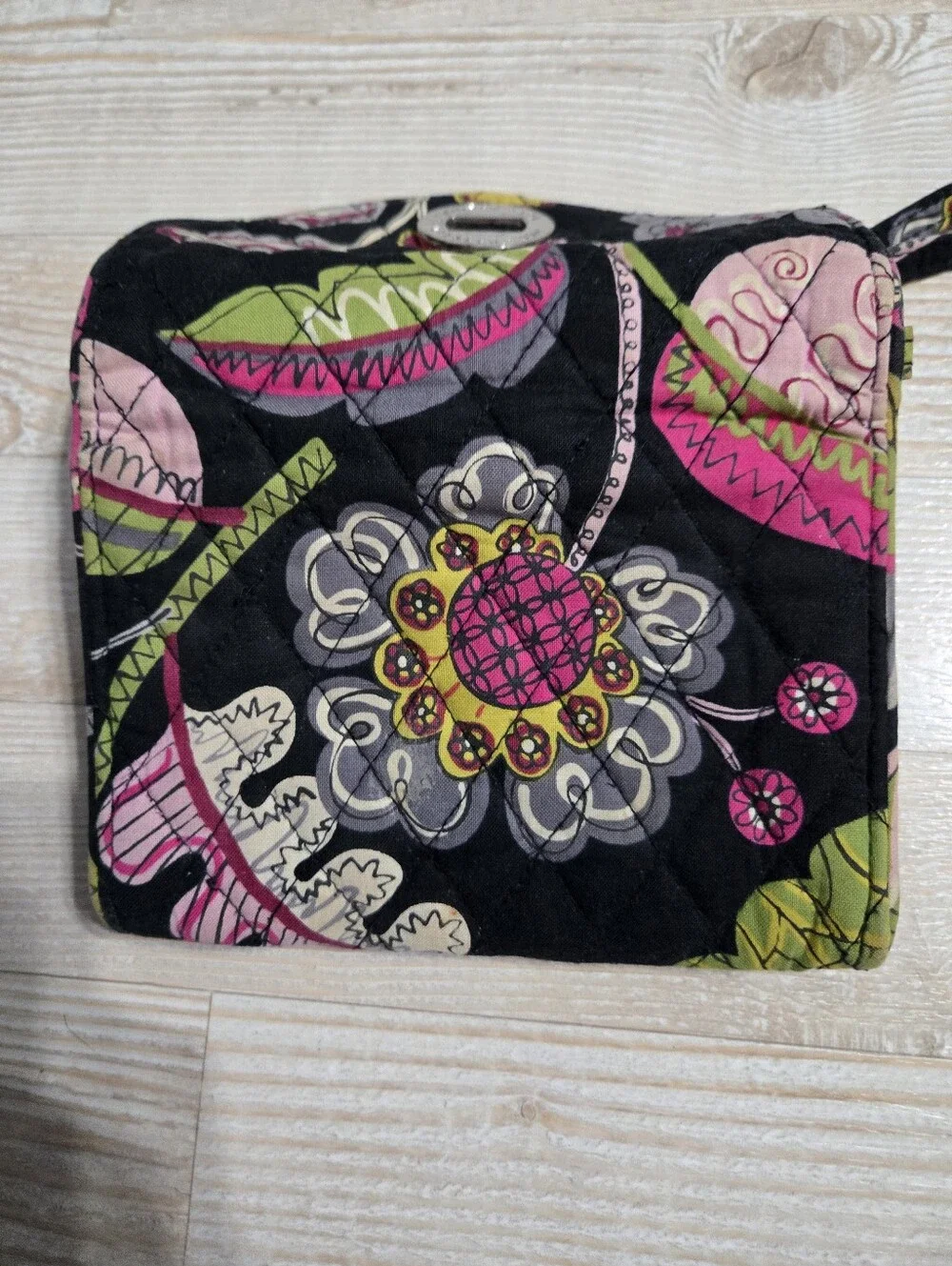 Vera Bradley Black Wristlet